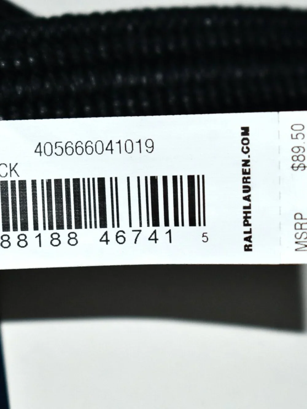 Polo Ralph Lauren Leather Trim Braided Belt in Polo Black Size: MED #40566604101